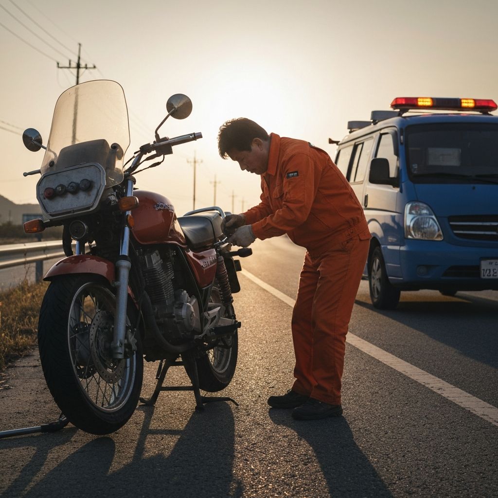 스피드바이크 오토바이 출장 수리 현장